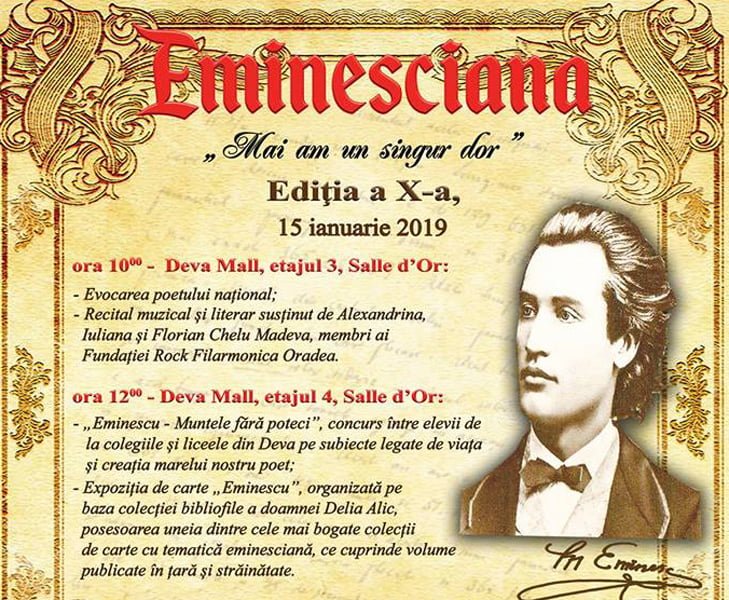 Read more about the article “Eminesciana”, de Ziua Culturii Naţionale (15 ianuarie)