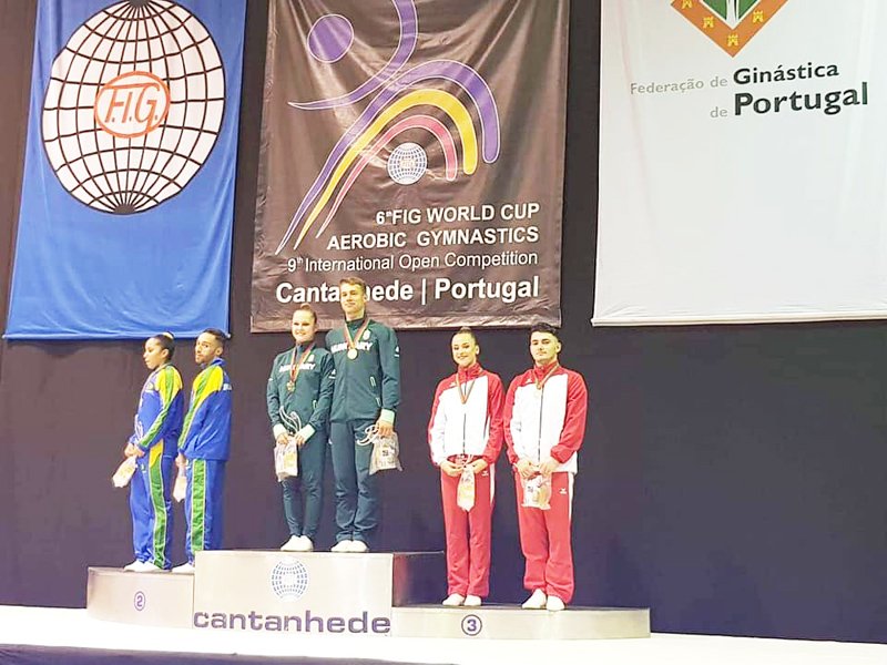 Read more about the article Gimnastică aerobică:  Medalii pentru gimnaștii români în Portugalia