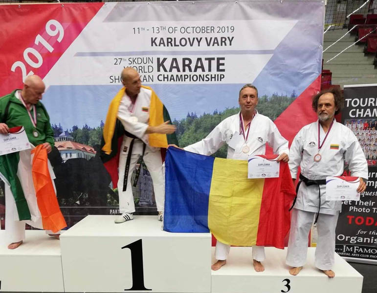 Read more about the article Jandarmul hunedorean Avram Sorin, pe podium la Campionatul Mondial de Karate SKDUN
