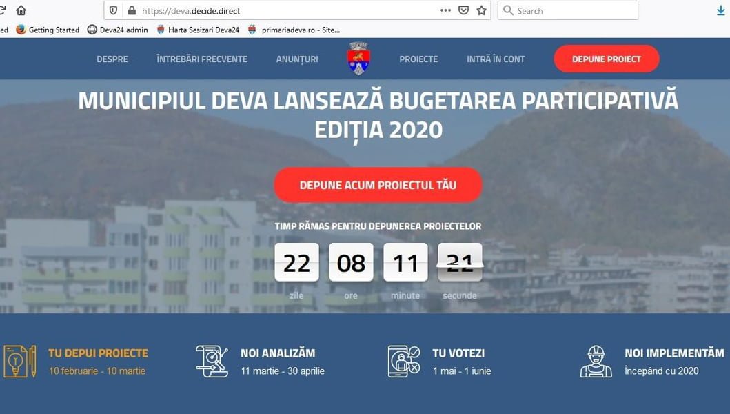 Read more about the article BUGETARE PARTICIPATIVĂ 2020. Primele 3 idei de îmbunătățire a calității vieții în Deva!