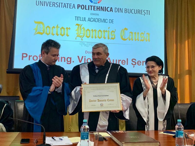 Read more about the article Cea mai înaltă distincție pentru rectorul UPT- Doctor Honoris Causa al Universității Politehnica din București