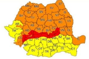 Read more about the article Cod roşu de vânt puternic, în zona montană a judeţului Hunedoara