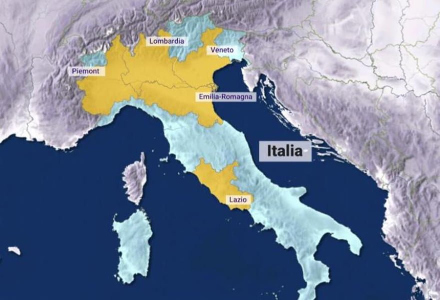 Read more about the article Coronavirus în Italia: 11 localități au intrat în carantină. 79 de cazuri, confirmate