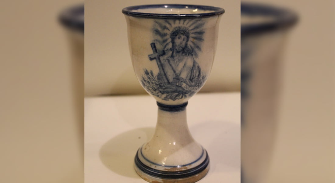 Read more about the article Exponat virtual de la muzeu: Potir de ceramică fină de Batiz
