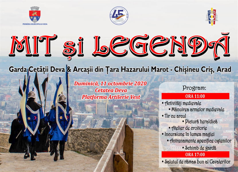 Read more about the article Garda Cetății și Arcașii din Țara Hazarului Marot fac spectacol pe Cetatea Deva!