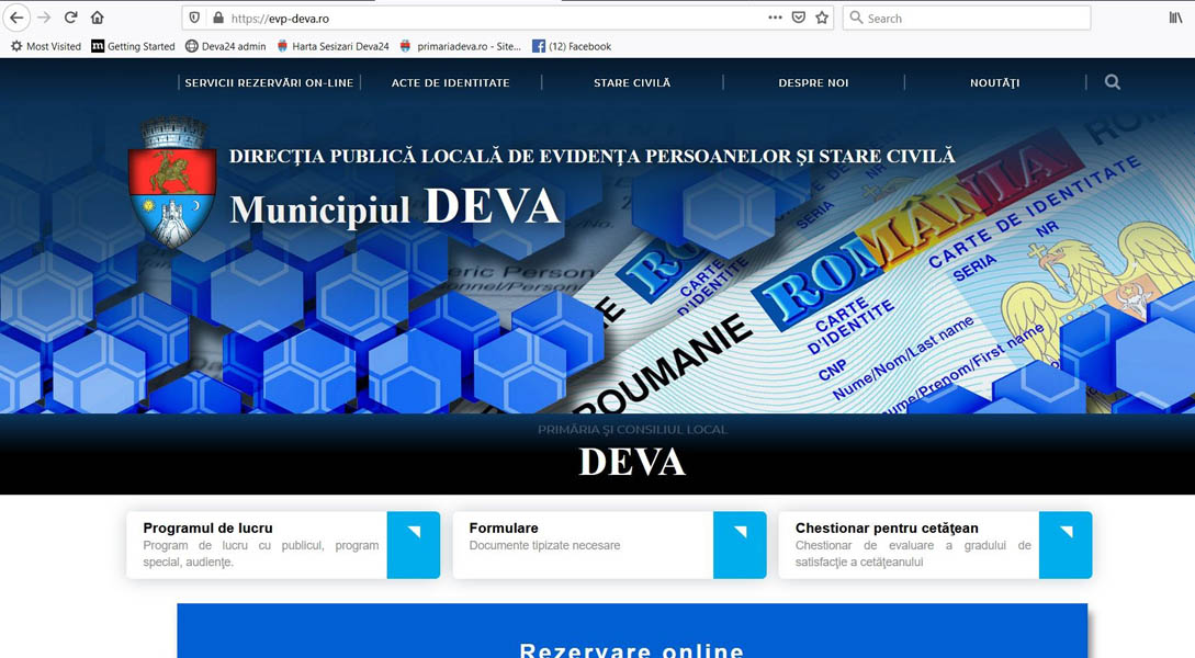 Read more about the article Direcția Publică Locală de Evidența Persoanelor și Stare Civilă Deva și-a lansat propriul site!