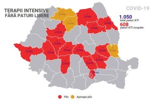 Read more about the article HARTA interactivă cu județele în care nu mai există locuri libere la ATI pentru bolnavii de COVID