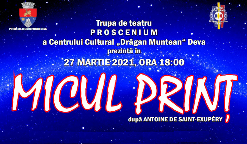 Read more about the article ZIUA MONDIALĂ A TEATRULUI sărbătorită printr-un spectacol la Centrul Cultural „Drăgan Muntean” din Deva!