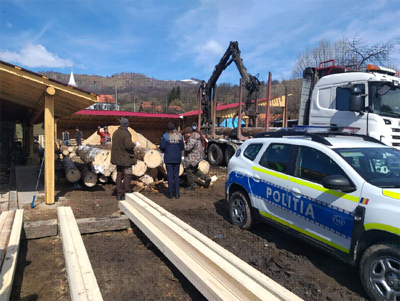 Read more about the article Petrila: Aproape 30 mc de material lemnos confiscat de poliţişti