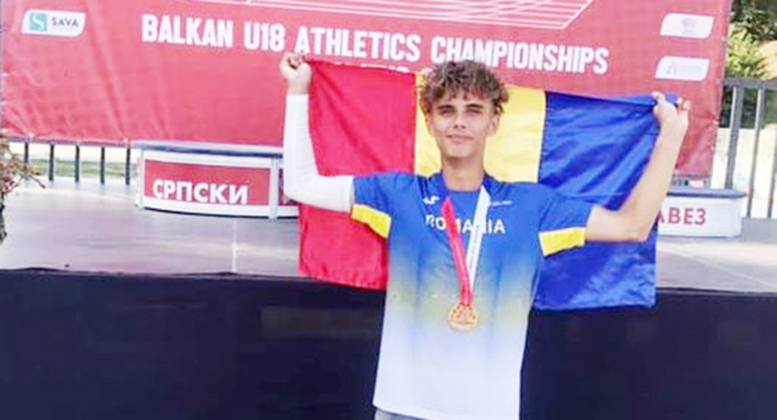 Read more about the article Atletism: Juniorul Adelin Daniel Pop – campion balcanic la 800 m