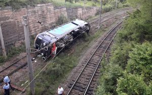 Read more about the article Locomotivă deraiată între Băniţa şi Merişor