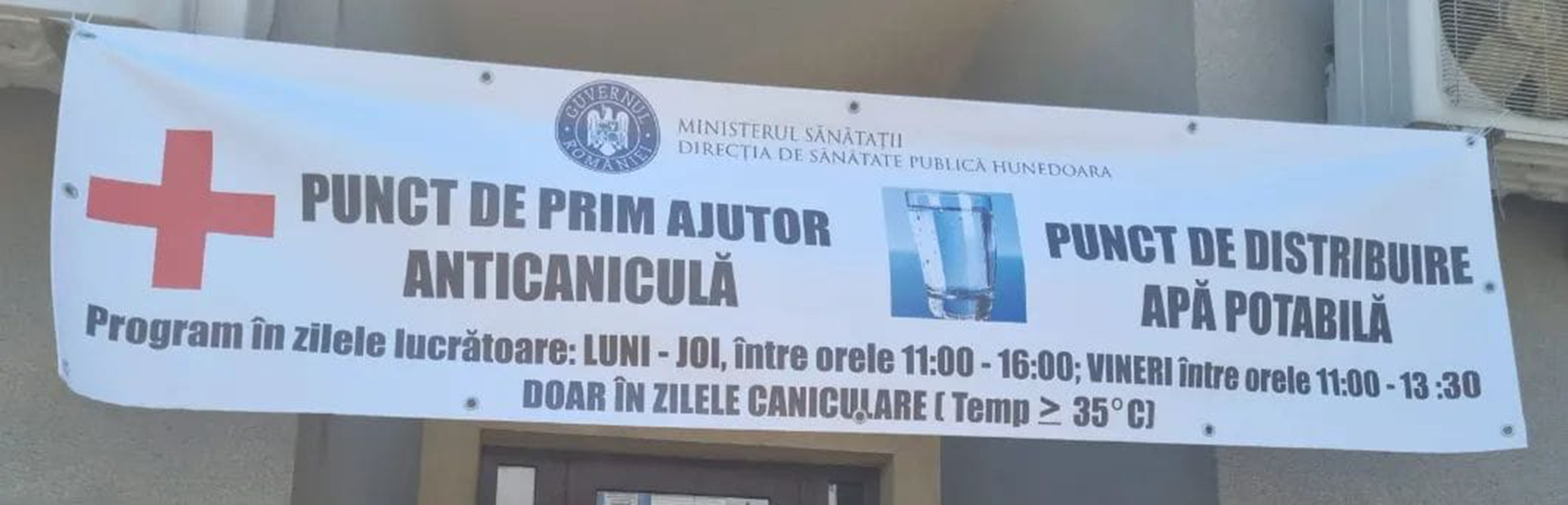 Read more about the article Punct de prim-ajutor anti-caniculă la DSP Hunedoara