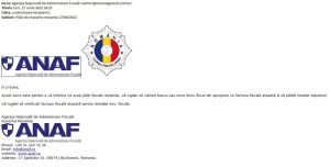 Read more about the article Avertizare de la ANAF: mailuri false cu înștiințări de plăți restante