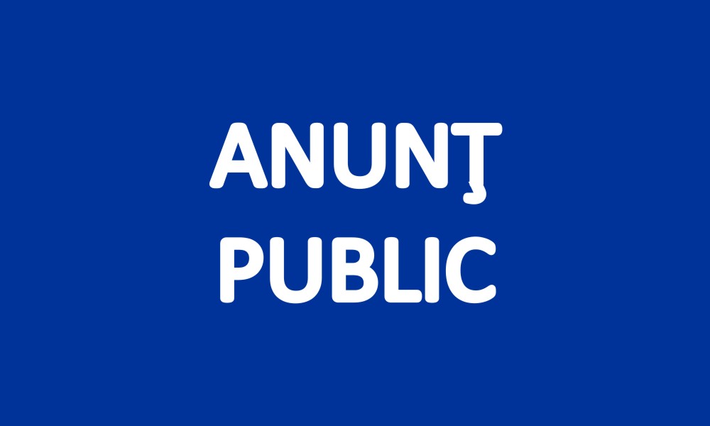 Read more about the article Anunţ public