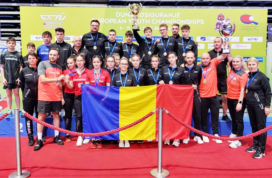 Read more about the article Tenis de masă: Juniorii României la Campionatul European au câștigat 10 medalii
