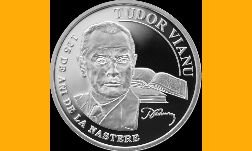 Read more about the article BNR lansează o monedă din argint cu tema ”125 de ani de la naşterea lui Tudor Vianu”