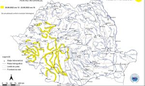 Read more about the article Hidrologii au instituit un Cod galben de viituri în 14 bazine hidrografice, valabil până luni după-amiaza