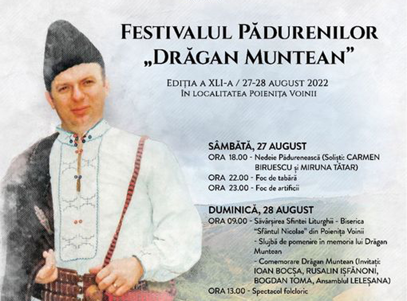 Read more about the article Festivalul Pădurenilor „Drăgan Muntean”, 27-28 august