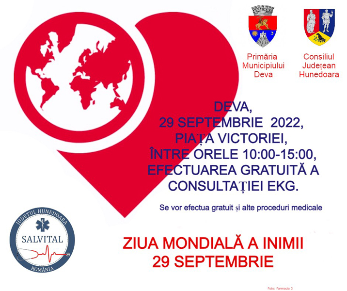 Read more about the article Acţiune dedicată Zilei Mondiale a Inimii