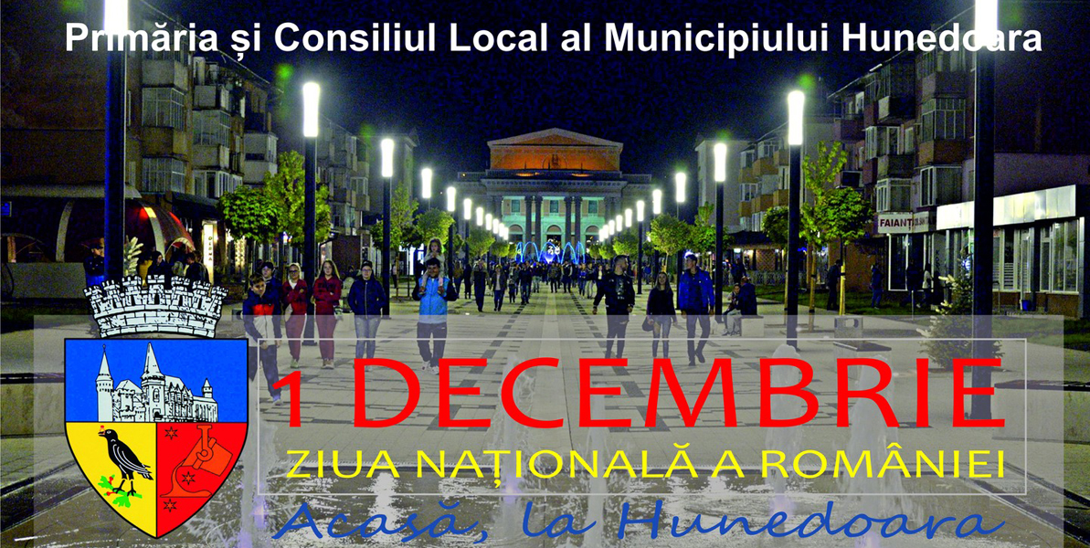 Read more about the article <strong>Sărbătorim 1 Decembrie acasă, la Hunedoara!</strong>