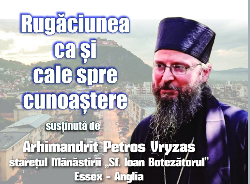 Read more about the article Starețul Mănăstirii „Sfântul Ioan Botezătorul” – Essex va conferenția la Deva