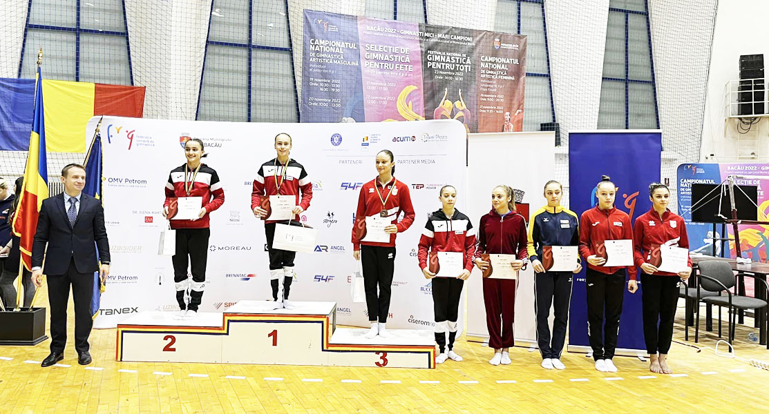 Read more about the article Gimnastică: Medalii pentru junioarele de la LPS Cetate Deva