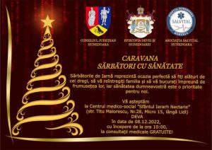 Read more about the article Caravana „Sărbători cu Sănătate”, în 08 decembrie 2022, în municipiul Deva