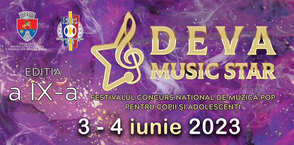 Read more about the article <strong>Încep înscrierile la Festivalul Concurs Național de Muzică Pop pentru Copii și Adolescenți „DEVA MUSIC STAR”!</strong>