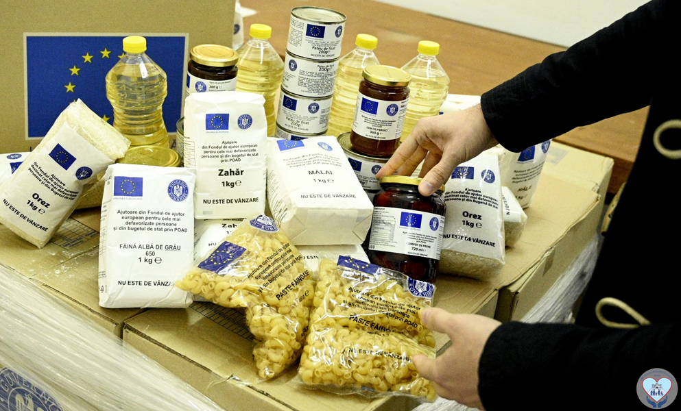 Read more about the article ALIMENTE UE. Peste 2.300 de kilograme de produse au fost distribuite în prima zi!