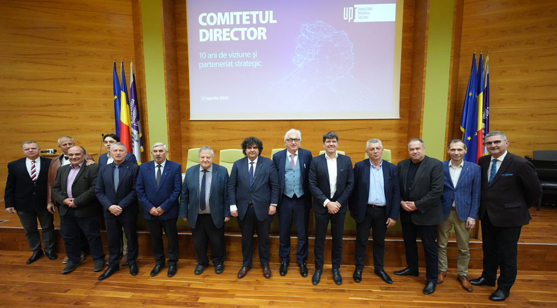 Read more about the article Comitetul Director al Universității Politehnica Timișoara – 10 ani de viziune și parteneriat strategic