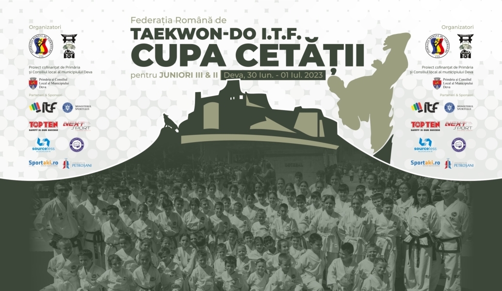 Read more about the article Cupa Cetăţii Deva la Taekwon-do ITF– 1 iulie 2023!