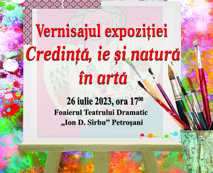 Read more about the article „Credință, ie și natură în artă” – Expoziție de pictură, la Petroşani