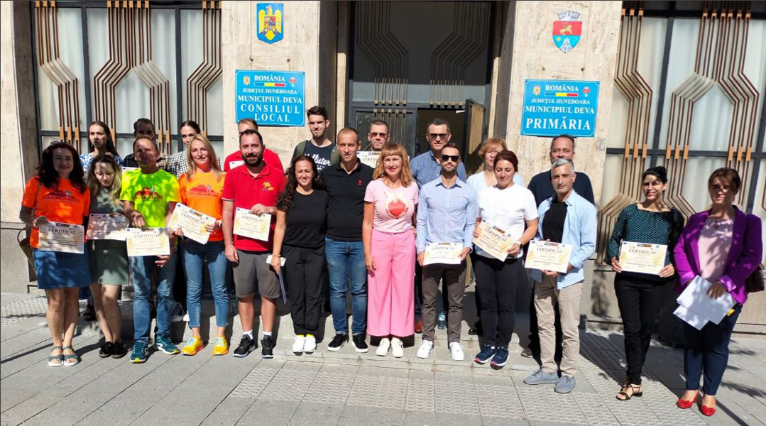 Read more about the article Primăria Deva a onorat voluntarii implicați în activitățile organizate la Deva cu ocazia ,,Săptămânii Europene a Sportului”
