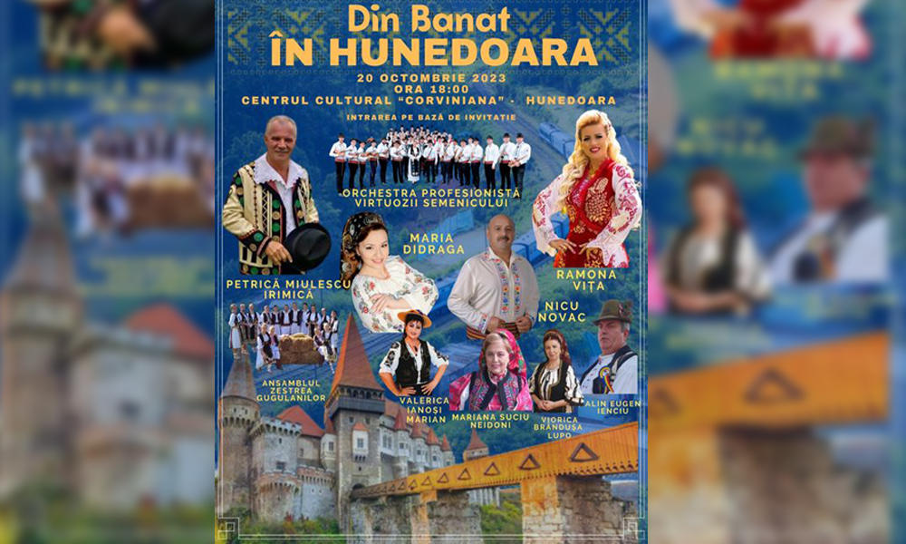 Read more about the article „Din Banat, în Hunedoara” – spectacol cu invitaţii distribuite gratuit
