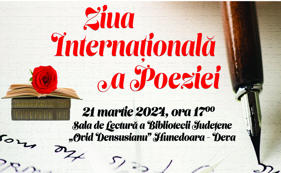 Read more about the article Ziua Internaţională a Poeziei, la Biblioteca judeţeană