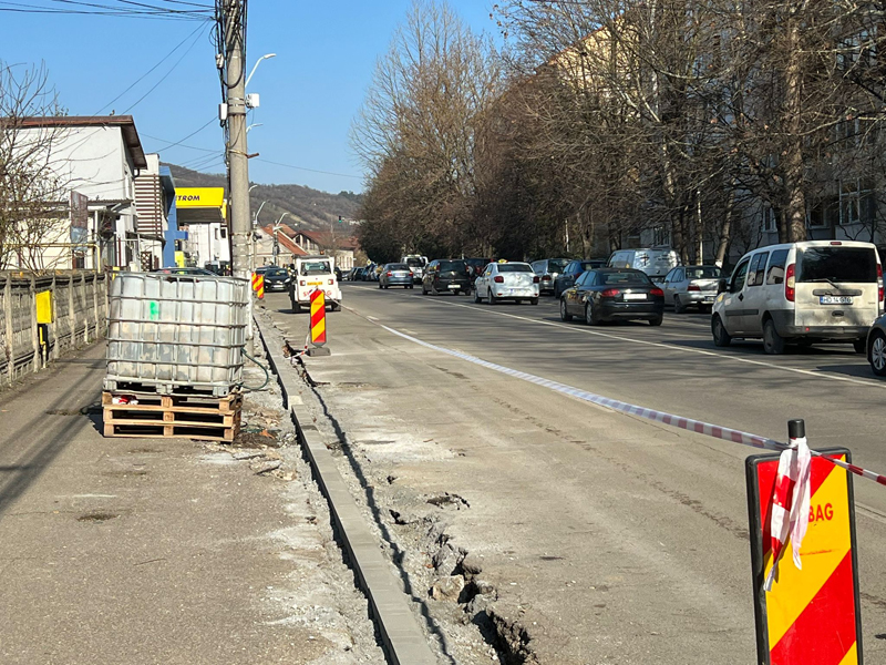 Read more about the article Se lucrează la repararea trotuarelor de pe strada Mihai Eminescu din Deva!
