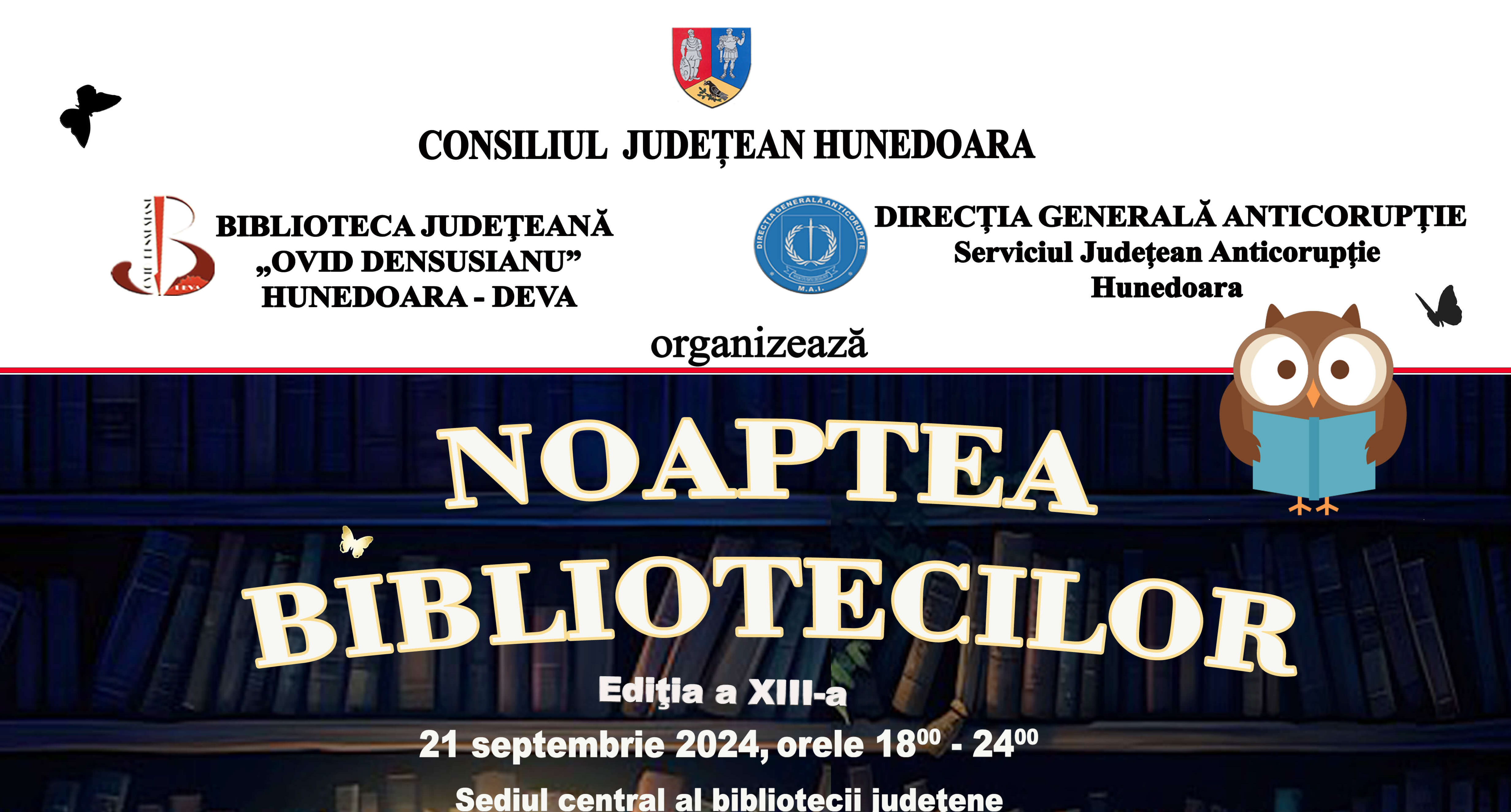 Read more about the article COMUNICAT DE PRESĂ – ”Noaptea Bibliotecilor”