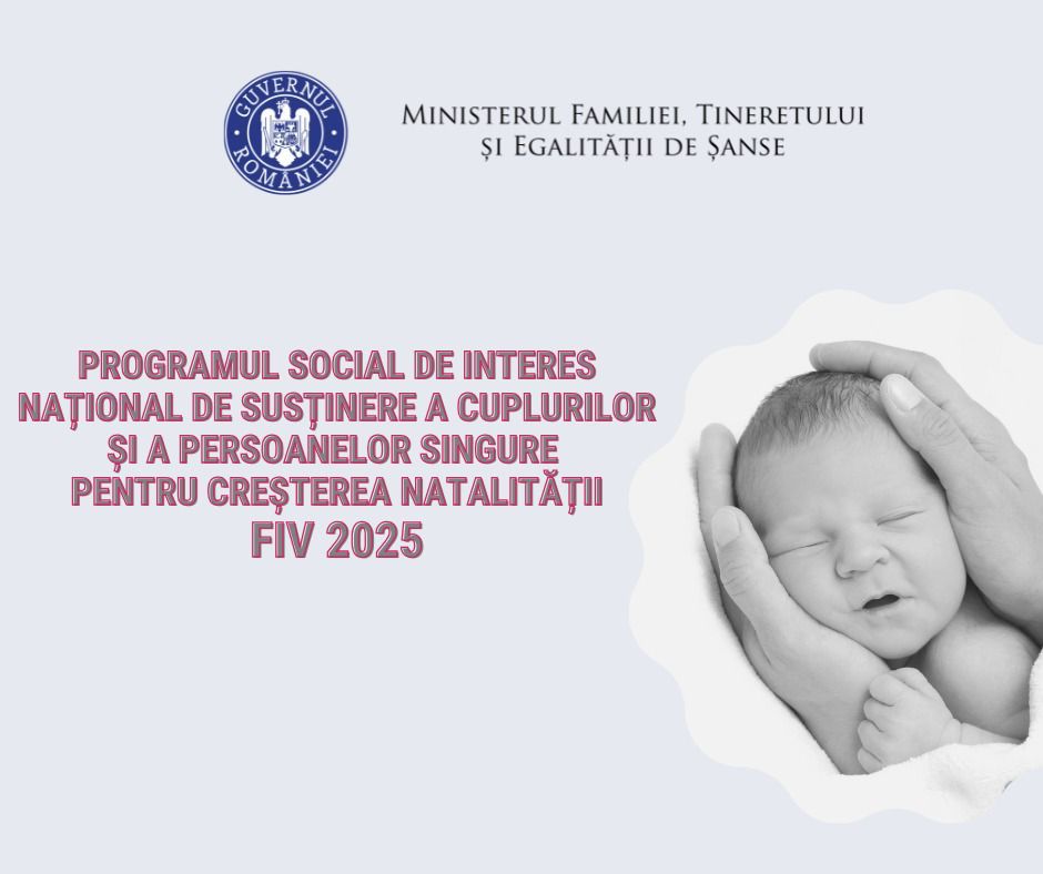 Read more about the article Ministerul Familiei dorește continuarea Programului FIV și în 2025   Sprijin esențial pentru familiile care își doresc copii