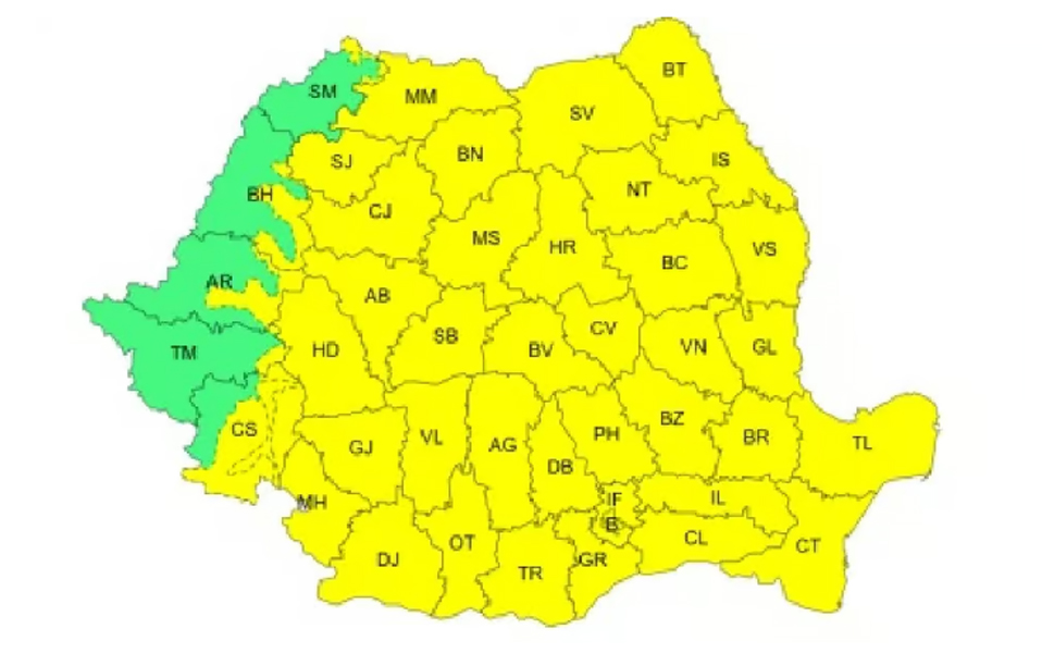 Read more about the article Județul Hunedoara, sub atenționare meteo COD GALBEN  de ger!