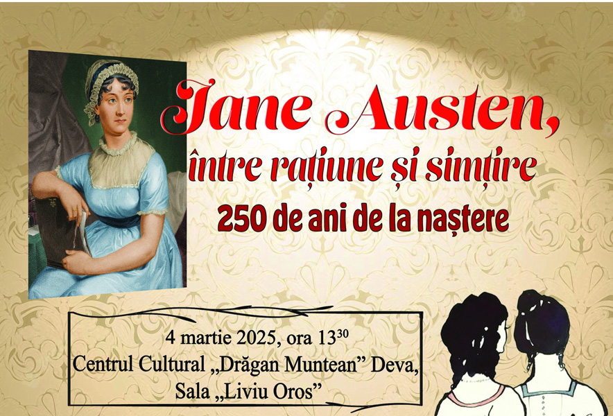 Read more about the article „Jane Austen, între rațiune și simțire”, la Biblioteca Judeţeană