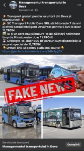 Read more about the article ATENȚIE LA INFORMAȚII FALSE!