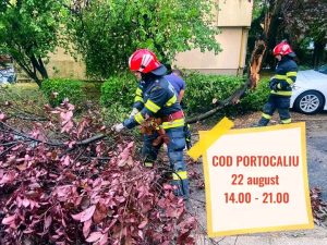 Read more about the article COD PORTOCALIU de  instabilitate atmosferică accentuată, averse importante cantitativ in județul Hunedoara