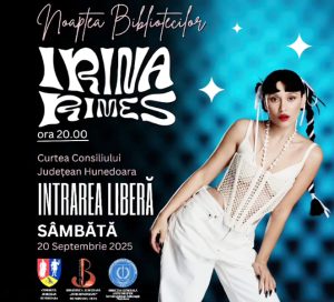Read more about the article Irina Rimes, cap de afiș la „Noaptea Bibliotecilor”