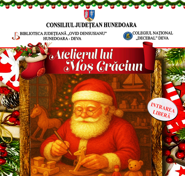 Read more about the article „Atelierul lui Moș Crăciun”, la Biblioteca Judeţeană