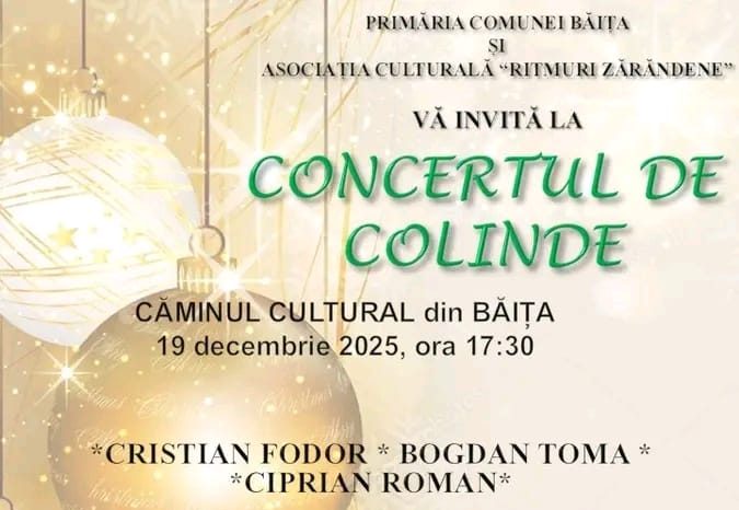 Read more about the article Concert tradițional de colinde la Băița