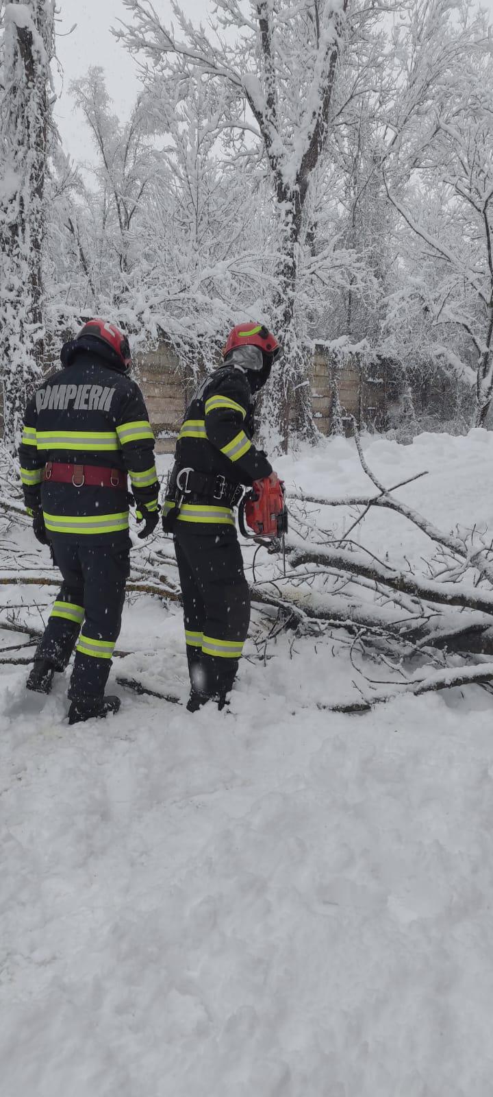Read more about the article Intervenții ale pompierilor hunedoreni în urma Codului Portocaliu de vreme severă