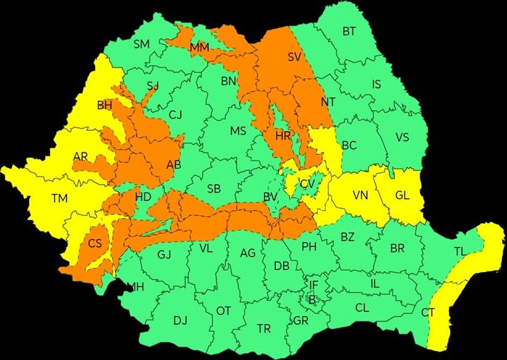 Read more about the article Atenţionare meteo: COD PORTOCALIU de vânt puternic şi ninsoare în întreg judeţul Hunedoara