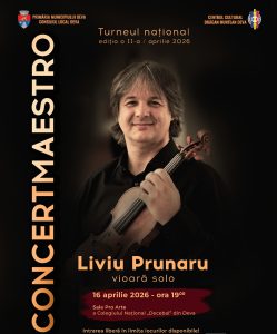 Read more about the article Concertmaestro 2026 la Deva: Liviu Prunaru și vioara care apropie artistul de public