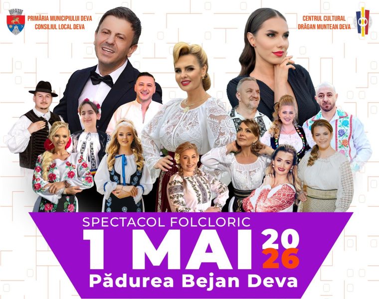 Read more about the article 1 Mai în ritmuri autentice românești la Deva – Spectacol folcloric de excepție