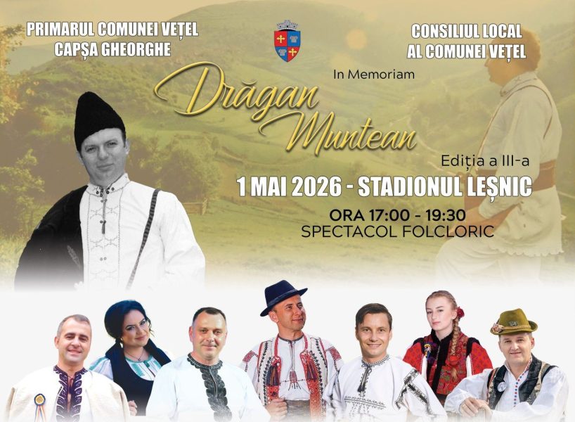 Read more about the article „In Memoriam Drăgan Muntean” – ediția a III-a, o sărbătoare a folclorului românesc la Vețel